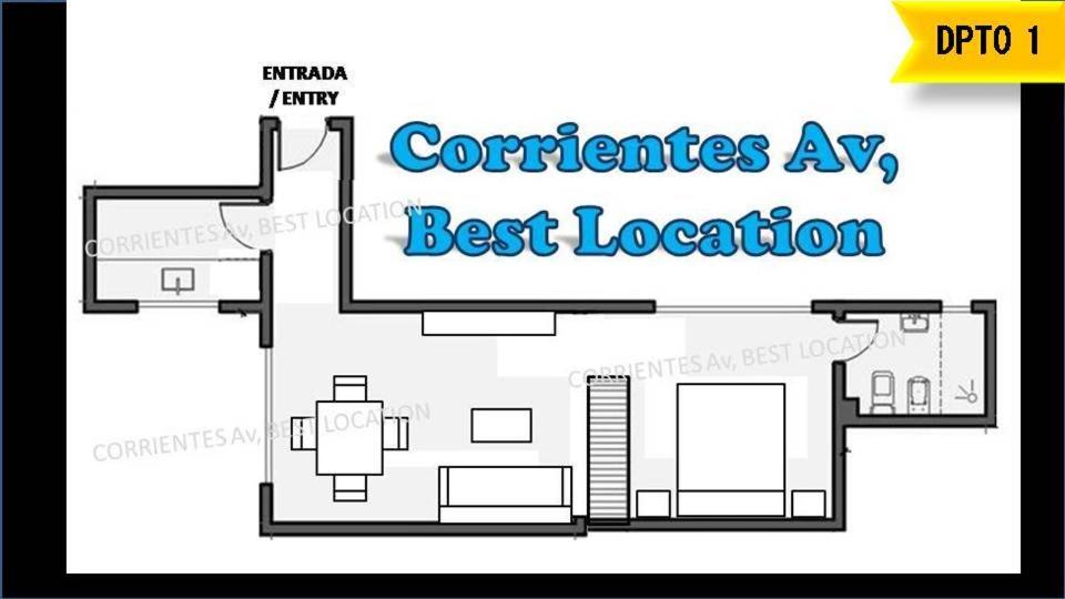 Corrientes Av, Best Location Buenos Aires Eksteriør bilde