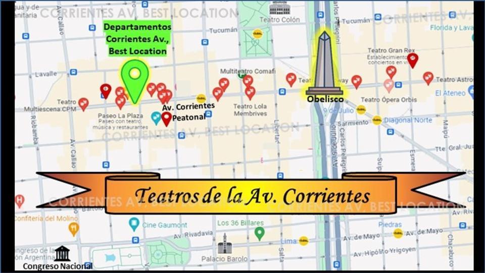 Corrientes Av, Best Location Buenos Aires Eksteriør bilde